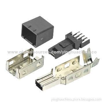 IEEE 1394 Connectors, 4-pin, Male Solder Type